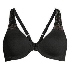 #419 Wacoal  Soft Embrace Front Close Underwire Bra in Black (851311) | Size 3